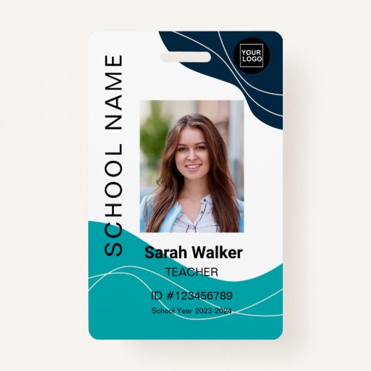 Lehrer Foto ID eines Mitarbeiter Studentenschiffes Ausweis (Vorderseite)