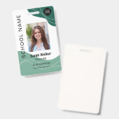 Lehrer Foto ID eines Mitarbeiters oder Schülers gr Ausweis (Vorder- & Rückseite)