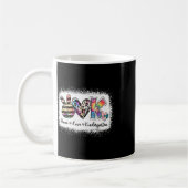 Lehrer Frieden Liebe Kindergarten-Team Kinder Kaffeetasse (Links)