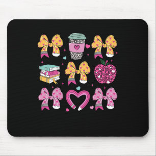 Lehrer Frohen Valentinstag Kokette Bleistift Kaffe Mousepad