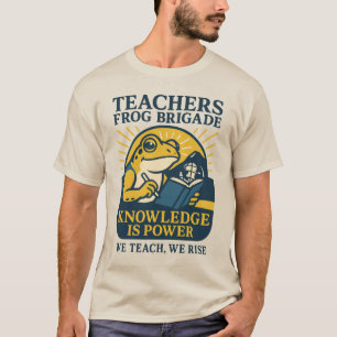Lehrer-Frosch-Brigade – Wissen ist Macht T-Shirt
