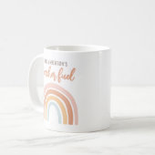 Lehrer Fuel Boho Rainbow Lehrer Wertschätzung Kaffeetasse (Vorderseite Links)