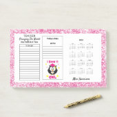 Lehrer Funny Owl Desk Kalender Memo Post-it Klebezettel (Auf Schreibtisch)
