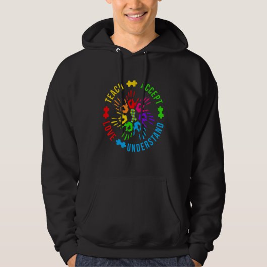 Lehrer für Autismus Hoodie (Vorderseite)