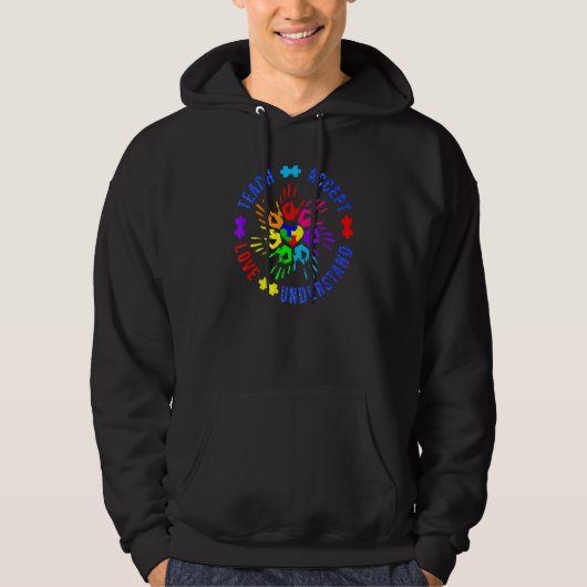 Lehrer für Autismus Hoodie (Vorderseite)