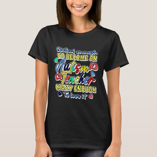 Lehrer für Autismus T-Shirt (Vorderseite)