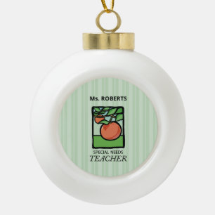 Lehrer für besondere Bedürfnisse Danke, Apple Keramik Kugel-Ornament