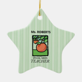 Lehrer für besondere Bedürfnisse Danke, Apple Keramik Ornament