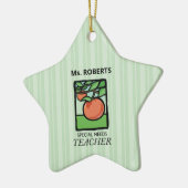 Lehrer für besondere Bedürfnisse Danke, Apple Keramik Ornament (Links)