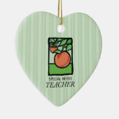 Lehrer für besondere Bedürfnisse Danke, Apple Keramik Ornament (Rechts)