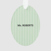 Lehrer für besondere Bedürfnisse Danke, Apple Ornament (Rückseite)