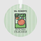 Lehrer für besondere Bedürfnisse Danke, Apple Ornament (Rückseite)