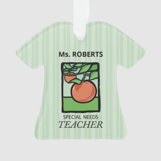 Lehrer für besondere Bedürfnisse Danke, Apple Ornament (Vorderseite)