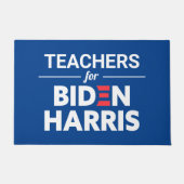 Lehrer für Biden Harris Custom Text Blue Fußmatte (Vorderseite)