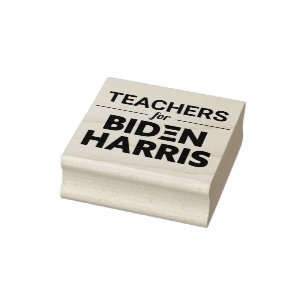 Lehrer für Biden Harris Custom Text Gummistempel
