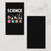 Lehrer für Chemieelemente im Labor für Wissenschaf Visitenkarte (Vorne/Hinten)