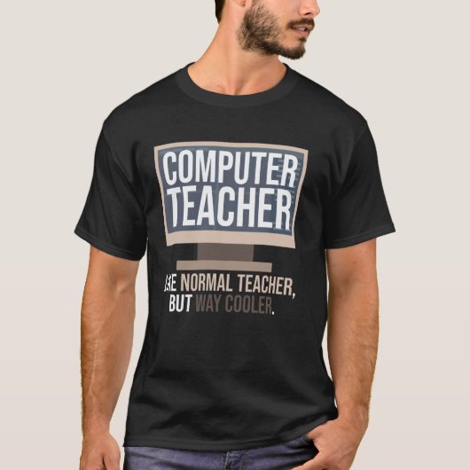 Lehrer für Computer lustiger Tech-Lehrer T-Shirt (Vorderseite)