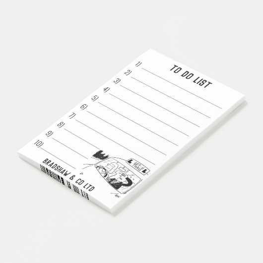 Lehrer für das Fahren in der Schule Post-it Klebezettel (angewinkelt)