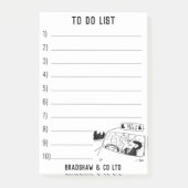 Lehrer für das Fahren in der Schule Post-it Klebezettel (Vorderseite)