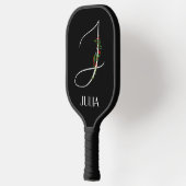 Lehrer für die Blume der ersten J-Monogramm-Aquare Pickleball Schläger (Links)