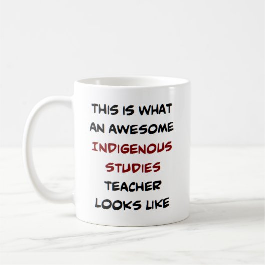 Lehrer für einheimische Studien, phantastisch Kaffeetasse (Links)