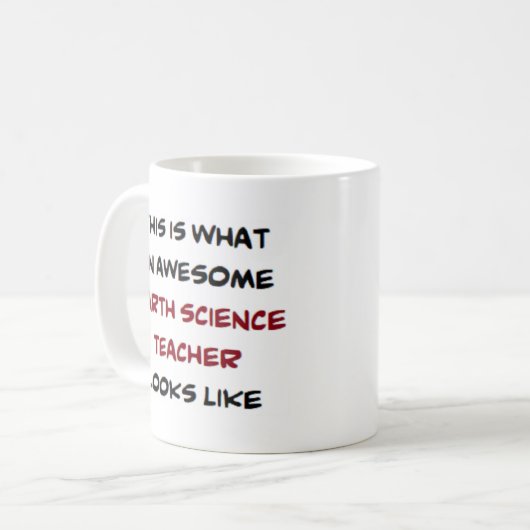 Lehrer für Erdkunde, phantastisch Kaffeetasse (Vorderseite Links)