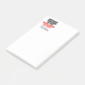 Lehrer für Geschichte des Buches Post-it Klebezettel (angewinkelt)