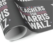 Lehrer für Harris Walz 2024 Wahl Kamala Tim Geschenkpapier (Rolleneckpunkt)