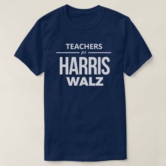 Lehrer für Harris Walz T-Shirt (Design vorne)