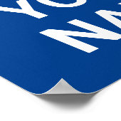 Lehrer für Ihren Namen Benutzerdefinierte Textwahl Poster (Ecke)