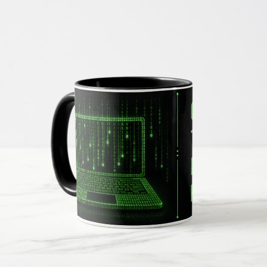 Lehrer für Informatik Code Teach Debug Repeat Tasse (Vorderseite Links)