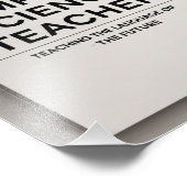 Lehrer für Informatik Fotodruck (Ecke)