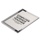 Lehrer für Informatik Notizblock (Linke Seite)