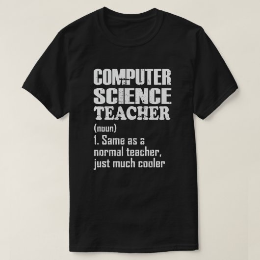 Lehrer für Informatik wie ein normaler Lehrer T-Shirt (Design vorne)