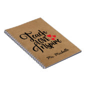 Lehrer für inspirierende Zitate Notizblock (Rechte Seite)