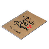 Lehrer für inspirierende Zitate Notizblock (Linke Seite)