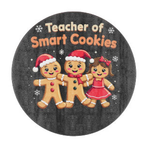 Lehrer für intelligente Cookies Unterrichten Weihn Schneidebrett