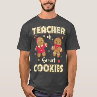 Lehrer für intelligente Cookies Weihnachtsschneeko T-Shirt