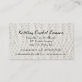 Lehrer für Knetkunde und Crochet-Unterricht Visitenkarte (Vorderseite)