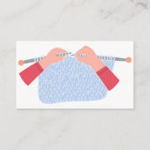 Lehrer für Knetkunde und Crochet-Unterricht Visitenkarte (Rückseite)