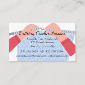 Lehrer für Knetkunde und Crochet-Unterricht Visitenkarte (Vorderseite)