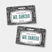 Lehrer für Komposition und Abzeichen Ausweis (Vorder- & Rückseite)