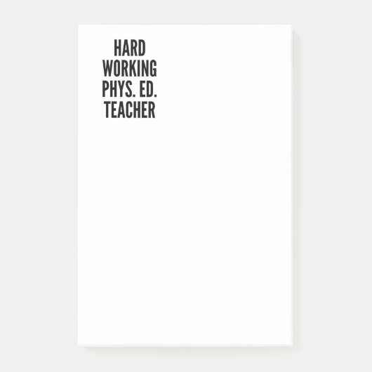 Lehrer für körperliche Bildung Post-it Klebezettel (Vorderseite)