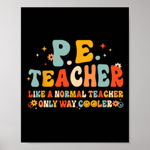 Lehrer für körperliche Erziehung Zurück zur Schule Poster