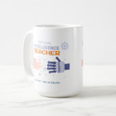 Lehrer für künstliche Intelligenz - Mann und Masch Kaffeetasse (Vorderseite Links)