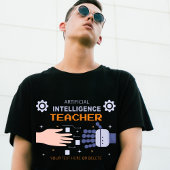 Lehrer für künstliche Intelligenz - Mann und Masch T-Shirt