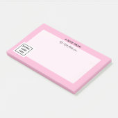 Lehrer für Logos in der Schule Wichtiges Rosa Post-it Klebezettel (angewinkelt)