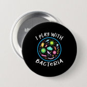Lehrer für Mikrobiologie Button (Vorne & Hinten)