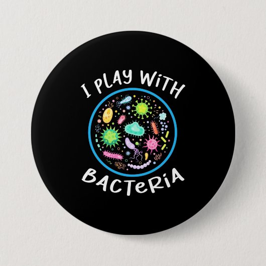 Lehrer für Mikrobiologie Button (Vorderseite)