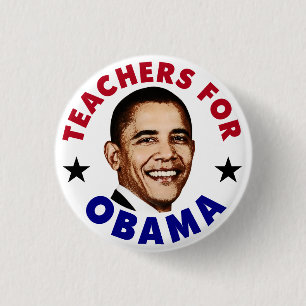 Lehrer für Obama-Button Button